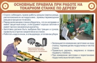Стенд "Основные правила при работе на токарном станке по дереву" - «globural.ru» - Нижний Тагил