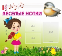 Стенд "Веселые нотки" - «globural.ru» - Нижний Тагил