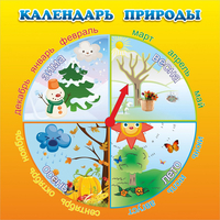 Стенд "Календарь природы" 0.5x0.5 - «globural.ru» - Нижний Тагил