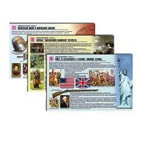 Комплект таблиц по истории раздаточных "Новая история. Часть1" (цвет., лам., формат А4, 6 штук) - «globural.ru» - Нижний Тагил