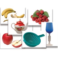 Набор предметных картинок "Фрукты, ягоды, орехи. Посуда" - «globural.ru» - Нижний Тагил