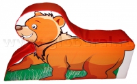 Напольная игрушка "Медвежонок" с шелкографией (ВИК) - «globural.ru» - Нижний Тагил