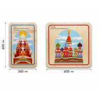 Набор стеновых панелей «Памятные места России - Кижи, Москва» - «globural.ru» - Нижний Тагил