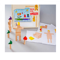 Игровой набор Фребеля "Конструктор деревянный без соединений-3" (Серия "Эксперимент") - «globural.ru» - Нижний Тагил