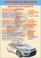 Плакат "Водителю запрещается " 1000*1400 винил - «globural.ru» - Нижний Тагил