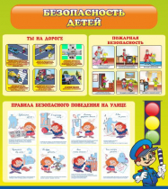 Стенд "Безопасность детей" (вариант 1) - «globural.ru» - Нижний Тагил