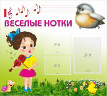 Стенд "Веселые нотки" - «globural.ru» - Нижний Тагил