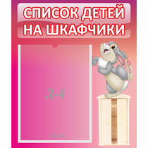 Стенд "Список на шкафчики" - «globural.ru» - Нижний Тагил