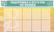 Стенд "Подготовка к ЕГЭ и ОГЭ по физике вариант 2 (10 карманов)" - «globural.ru» - Нижний Тагил