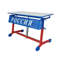 Стол ученический двухместный "Патриот-2о" на газовом лифте (р.гр. № 3-7 и наклоном столешницы) - «globural.ru» - Нижний Тагил