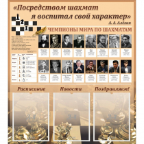 "Шахматы" тематический стенд - «globural.ru» - Нижний Тагил