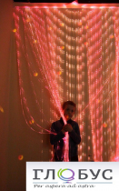 Мерцающий занавес в комплекте с источником света (ширина: 120 см. количество нитей: 60 штук) - «globural.ru» - Нижний Тагил