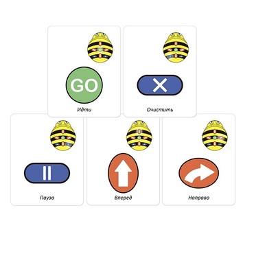 Набор карточек для программирования мини-робота Bee-Bot - «globural.ru» - Нижний Тагил